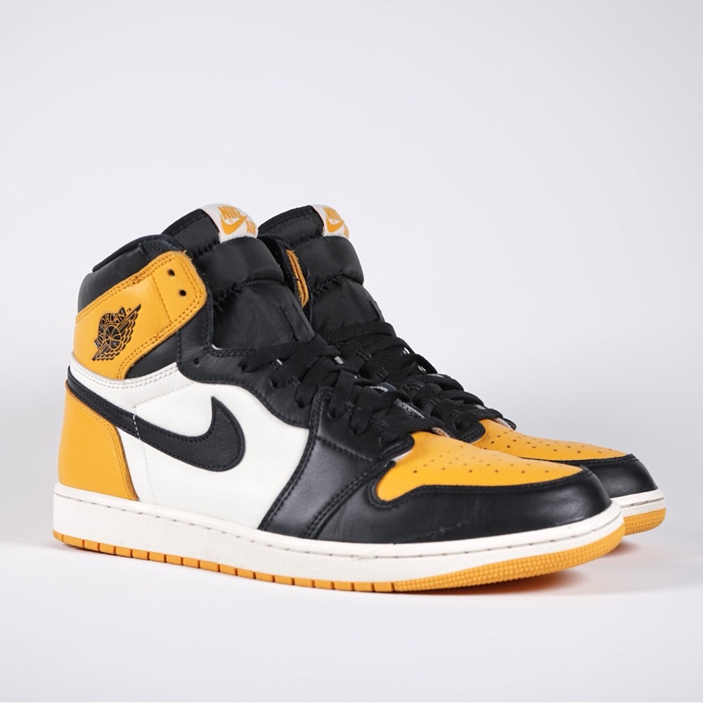 Air Jordan 1 “Taxi’s“ Retro High OG Yellow Toe  Mens Size 13 - Picture 2 of 9